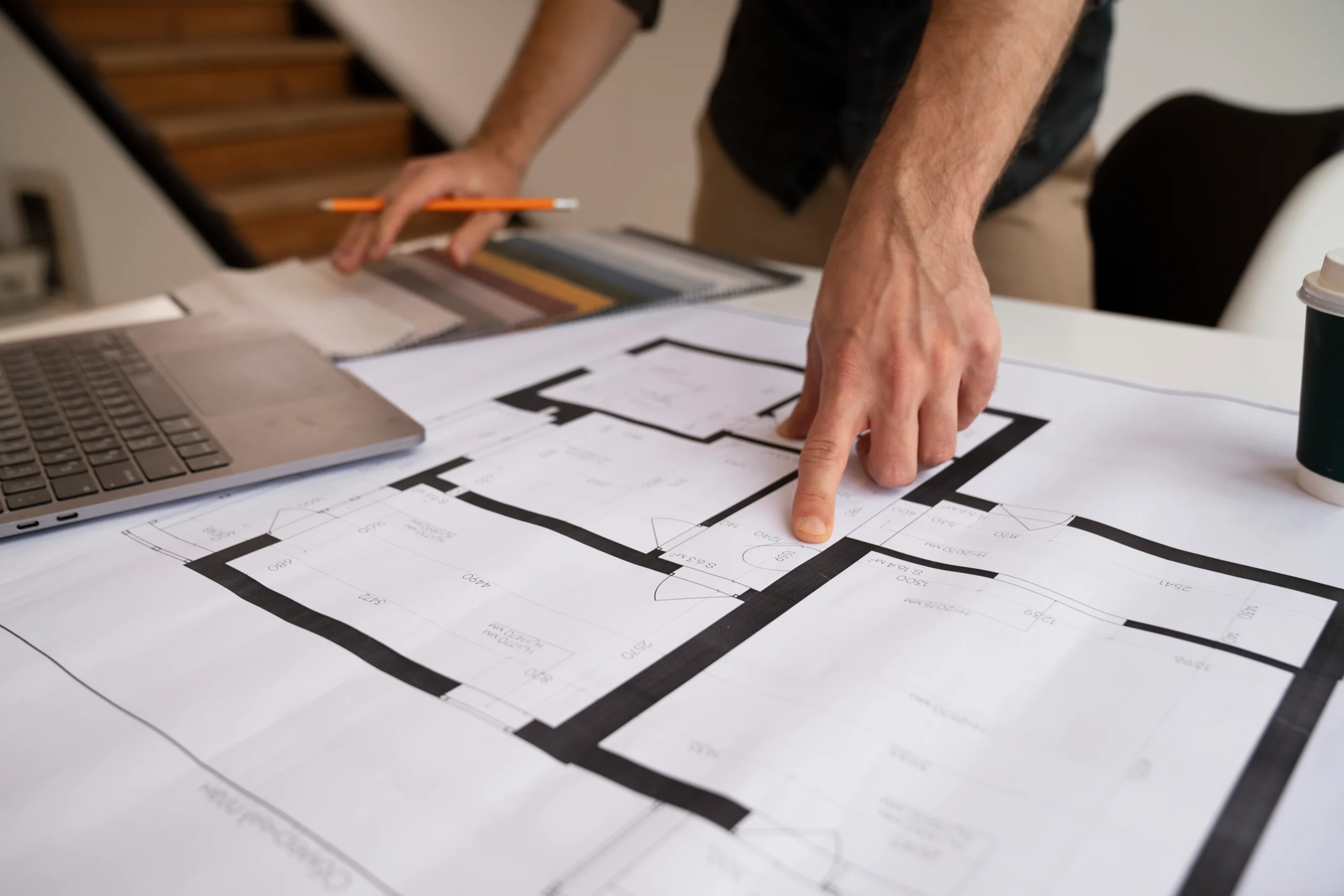 Conception architecturale détaillée réalisée par ECRT pour un aménagement professionnel sur mesure.